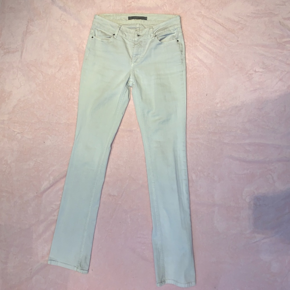 Zara off white low rise jeans